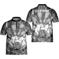 thumbnail image 6 of Personalized Name Bowling Jersey 3D, Custom Bowling Shirts for Team, Bowling Shirt Unisex for Men & Women (Cyan, S), 6 of 7
