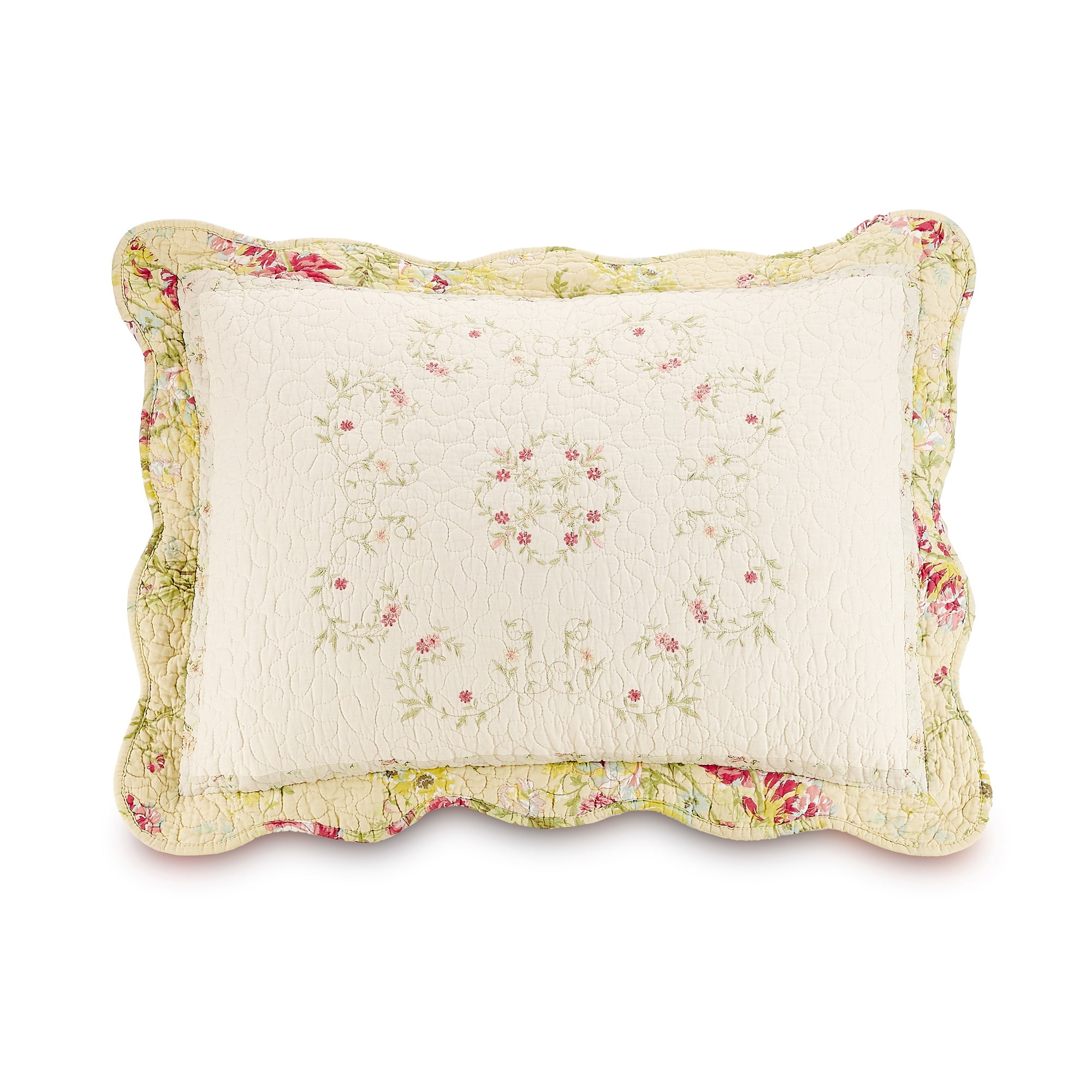 Mary Jane Farm Prairie Bloom Bedspread, Cream, King, All Ages