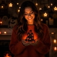 thumbnail image 7 of Tryvkinvive Halloween Decoration LED Pumpkin Tree Sculpture,Witch Hat Jack-o-Lantern Table Ornament,Spooky Decor for Outdoor,Indoor,Home and Party Scene, 7 of 7