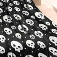 thumbnail image 3 of Black White Tiny Skull Pattern Blanket,Comfortable Soft Flannel Throw Blanket,All Season,Warm Lightweight Blankets for Sofa Bed Couch Living Room Chair,30"x40", 3 of 4