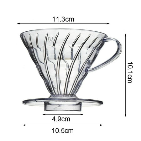 

Coffee Dripper Resin Drip Coffee Funnel Filter Cup V01 V02 Coffee Filter Pot