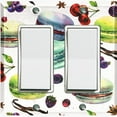thumbnail image 1 of Metal Light Switch Plate Cover Colorful Macaron Fruit French Desserts CAK019, 1 of 13