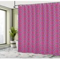thumbnail image 4 of Ambesonne Floral Shower Curtain, Small Squares Flower Motifs, 69"Wx70"L, Dark Magenta Quartz, 4 of 4