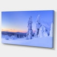 thumbnail image 2 of Sunset over Frozen Trees - Art sur Toile Paysage Moderne, 2 of 4