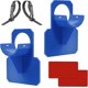 thumbnail image 5 of Paquete de 2 soportes para manguera de piscina azules, resistentes a impactos, resistentes a desgarros y resistentes a tirones (30-37 mm), 5 of 5