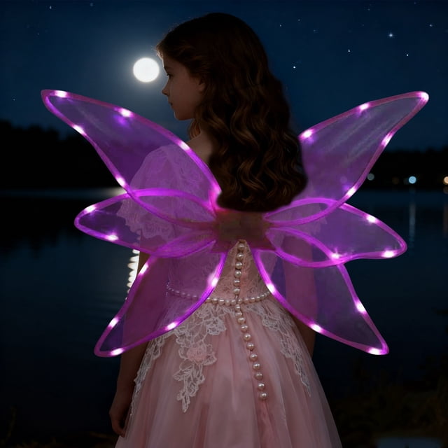 BotaniNest Light Up Cosplay Fairy Angel Prop For Photography Stage Performance And Halloween Costume Party