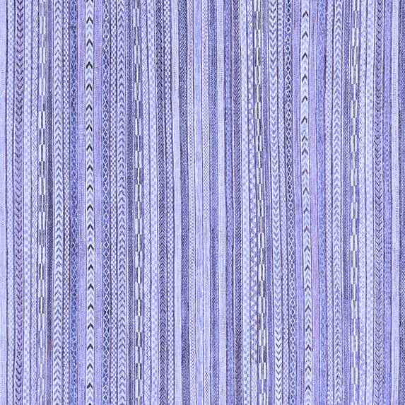 Ahgly Company Indoor Square Abstract Blue Modern Area Rugs, 3' Square