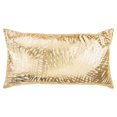 thumbnail image 1 of HomeRoots 403421 Gold Foil Etched Pattern Lumbar Pillow, Natural, 1 of 1