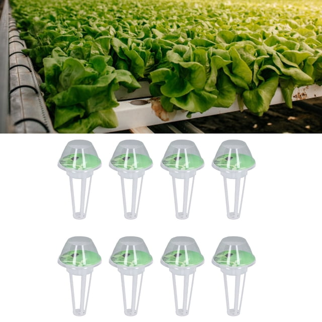 50 Pack Hydroponic Grow Baskets with 51PCS Seed Pod Labels Stickers, Replacement Garden DIY Accessories for Most Hydroponic Growing System
