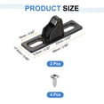 thumbnail image 2 of 2Pcs Sliding Door Keeper, 2.68"x0.69" Zinc Alloy Sliding Door Lock, Black, 2 of 7