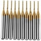 thumbnail image 1 of 10 Uds fresa CNC 3.175mm 1mm carburo de tungsteno revestimiento de titanio Cutt, 1 of 5