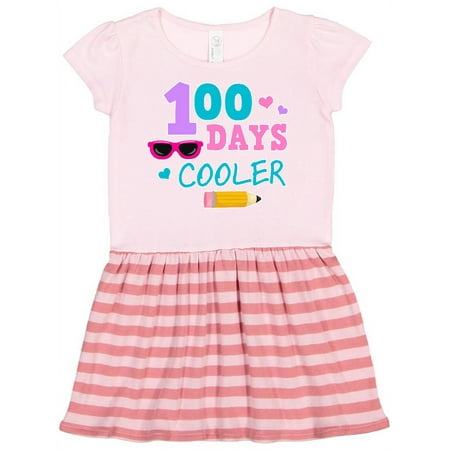 

Inktastic 100 Days Cooler in Pink Gift Toddler Girl Dress