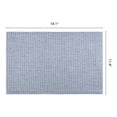 thumbnail image 6 of REGALWOVEN Farmhouse Placemats Set of 4 Cotton and Linen Placemats for Dining Table Decor Washable Kitchen Table Mat Wipe Clean Blue Gray 18.1x11.8inch, 6 of 6