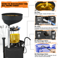 thumbnail image 4 of Waste Oil Drain Tank,21 Gallon Tank with 3.17 Gallon Measuring Cup,Height Up to 1.5 Meters,Black, 4 of 9
