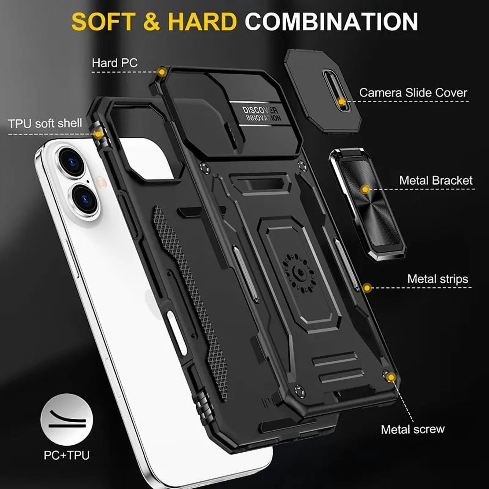 iPhone 16 Plus Armor Case - Black