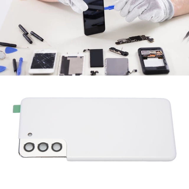 Rear Glass Replacement for S23 Ultra, Back Cover Glass Housing Door With Pre Installed Camera Lens, Phone Rear Cover Repair Tool Kit