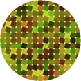 thumbnail image 1 of Ahgly Company Indoor Round Patterned Pistachio Green Area Rugs, 4' Round, 1 of 1