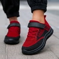 thumbnail image 2 of UngA Barefoot Shoes Boys Girls Shoes Kids Tennis Footwear Non Slip Athletic Running Walking Lightweight Lace Up Sneakers for Big Kid Red,8-9 Years, 2 of 7