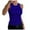 K-Blue, variant on Women's Built-In Bra Tank Top - Plus Size Sleeveless Camisole for Layering (2XL-5XL)