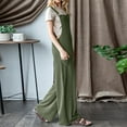 thumbnail image 5 of jtjvou Casual Jumpsuits for Women Loose Fit Long Overalls Romper Comfortable Daily Wear Denim Style Overall Jumpsuit for Green L, 5 of 6