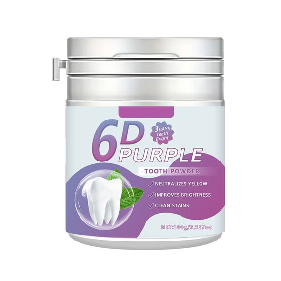 Teeth Restoration Mineral Powder, Purple Whitening Mineral Powder,Fresh Breath Effective in Strengthening Teeth and Gums,Gentle and Non-irritating