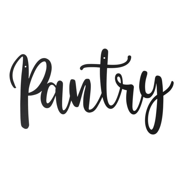 Wall Sign Pantry Decor Letter Metal Iron Art Decoration Signs Hanging
