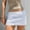 White#417, variant on Wowcloth Women's Mini Cargo Skirt Solid Color Drawstring Rubber Spring Buckle with Pockets Sport Casual Skirts