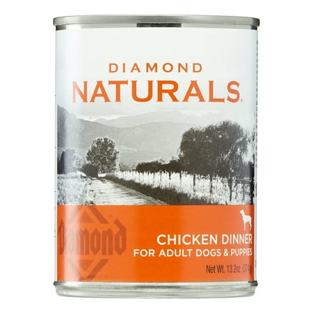 Diamond Naturals Chicken Dinner Wet Dog Food, 13.2 oz, Case of 12