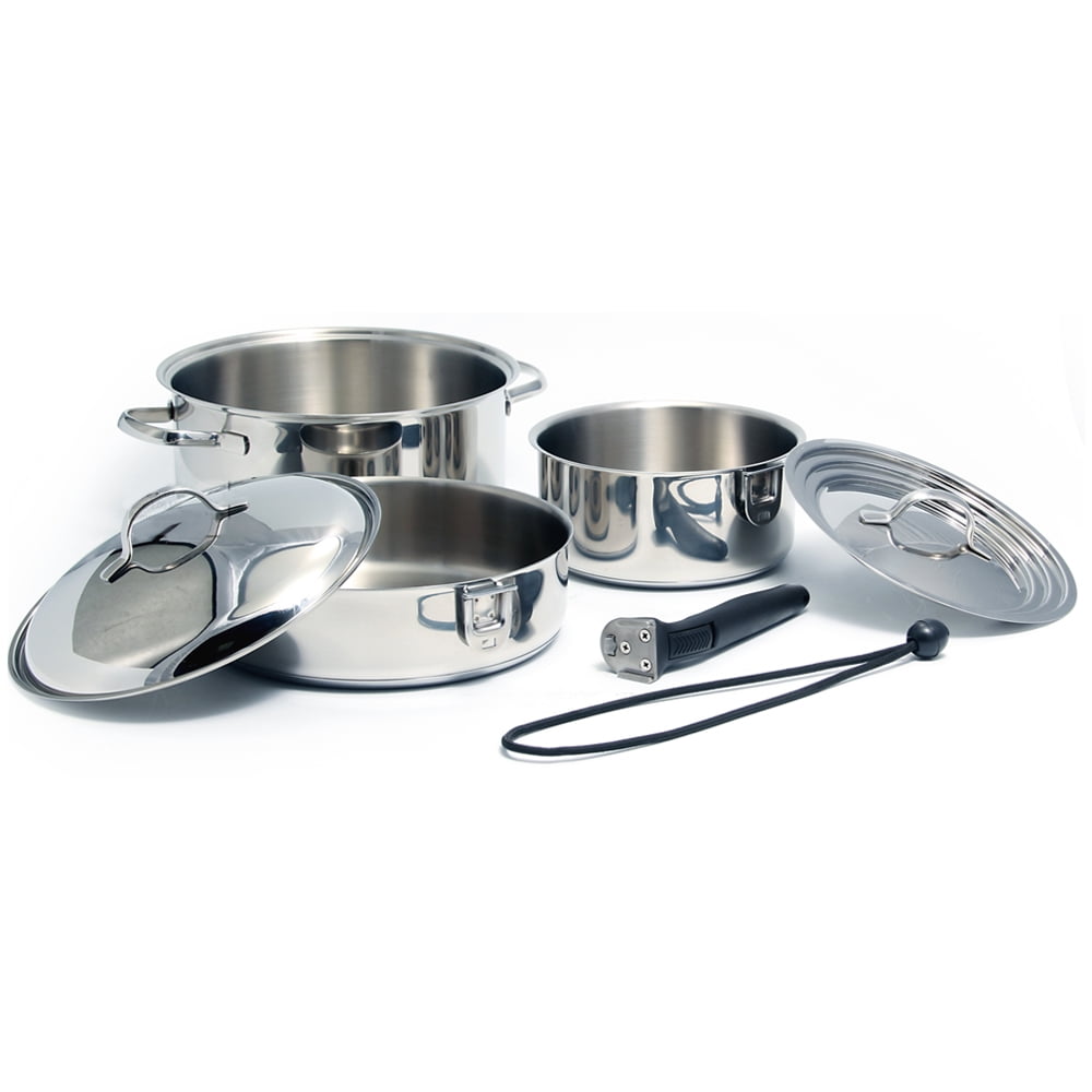 KUUMA 7PIECE STAINLESS STEEL NESTING COOKWARE SET INDUCTION Walmart