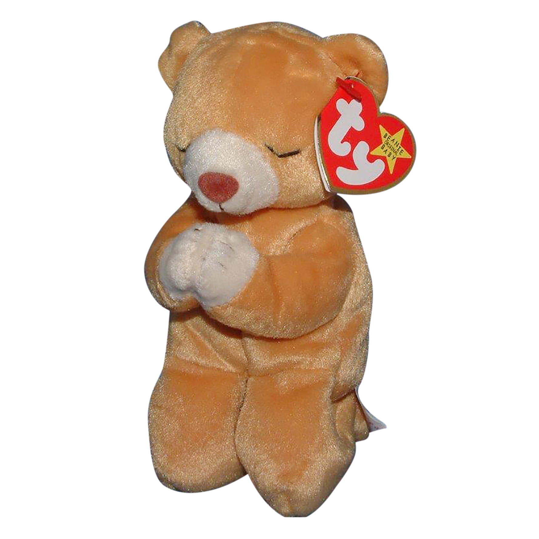 MINT with MINT TAG TY NEW FACE BROWN TEDDY BEANIE BABY 