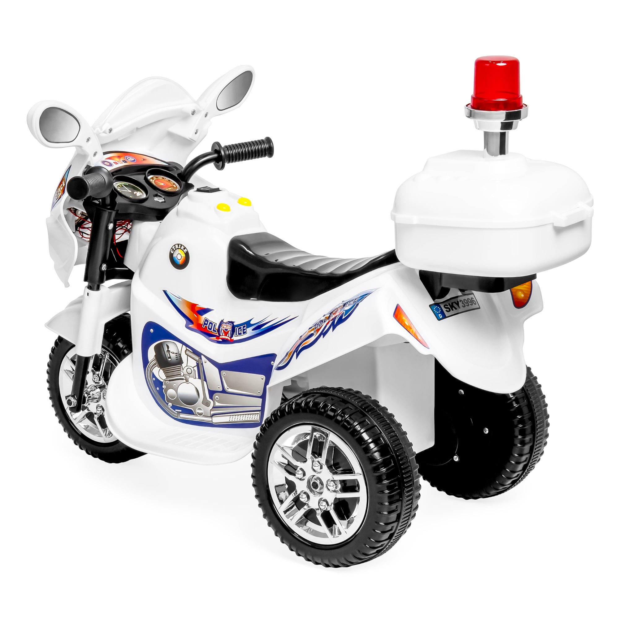 police trike 6v powered ride on