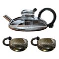 thumbnail image 1 of Visland Glass Tea Pot with Removable Tea Brewer Filtration Heat Resistant Glass Teapot for Loose Leaf Tea Stove Microwave Safe BPA-Free Tea Infuser Pitcher, 1 of 8
