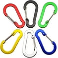 thumbnail image 5 of Retractable Safety Coiled Lanyard with Aluminium Alloy Carabiner Clip, Black/Blue/Green/Red/Yellow, 5 of 5