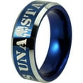 thumbnail image 5 of Una Stamus Police Tungsten Carbide Ring (Blue), 5 of 6