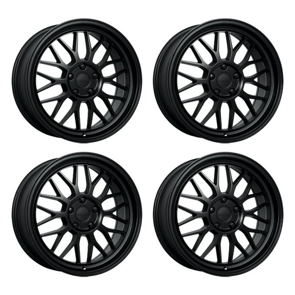 4 x KATANA RACING KR06 18X8 5X114.3 40mm Matte Black Alloy Wheel Rim 18" Inch