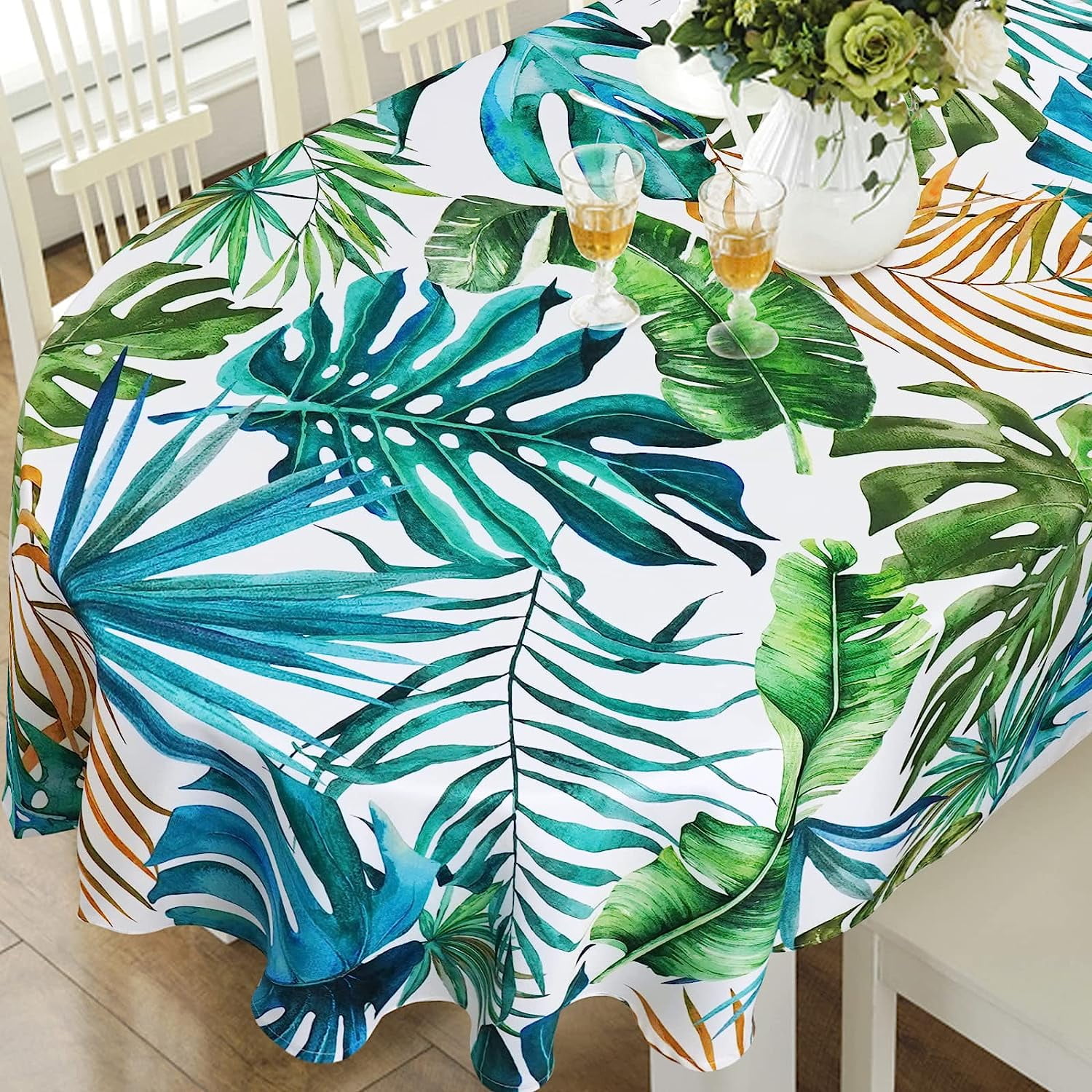 Modern Oval Tablecloth for Oval Table Waterproof Table Cloths for