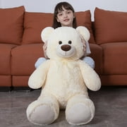 MorisMos Giant Teddy Bear 35.4 Giant Stuffed Animal Big Bear Plush Toy