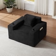 thumbnail image 2 of CQSXDA 1 Seater Boneless Sofa in Trendy Style, Perfect for Small Apartments and Office Spaces with No Assembly，Black, 2 of 6