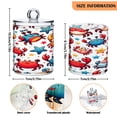 thumbnail image 3 of Ryvnso 2 Pack Qtip Holder Organizer Cute Crabs and Stars Bathroom Cotton Swabs Cans Storage Canister, 3 of 7