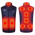 thumbnail image 7 of Unisex Heated Vest 9 Heat Zones Smart Temperature Control Fast Warm Up Sleeveless Jacket Outer Layer Coat Heating Clothing Thermal Heated Vest Men, 7 of 7