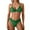 110 Green, variant on Feimerou Women Sexy V Neck Triangle Bikini Sets Swimsuits Cheeky High Cut Two Piece Swimsuit Adjustable Shoulder Strap Padded Bathing Suit