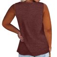 thumbnail image 5 of aidice Plus Size Womens Tank Tops L-5XL Cotton Sleeveless Flowy Tops Summer Casual Beach Tanks Solid Color, 5 of 8