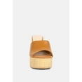 thumbnail image 3 of SHURI Open Toe High Block Heel Sandals in Tan, 3 of 7