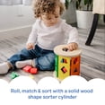 thumbnail image 5 of Melissa & Doug Match and Roll Wooden Shape Sorter Skill-Building Learning Toy With 13 Pcs, 5 of 11
