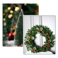 thumbnail image 6 of CSCHome Christmas Wreath Cow Horn Wall Hanging Window Rattan Circle Pine Cone Door Hanging Decorative Christmas Wreath, 6 of 6