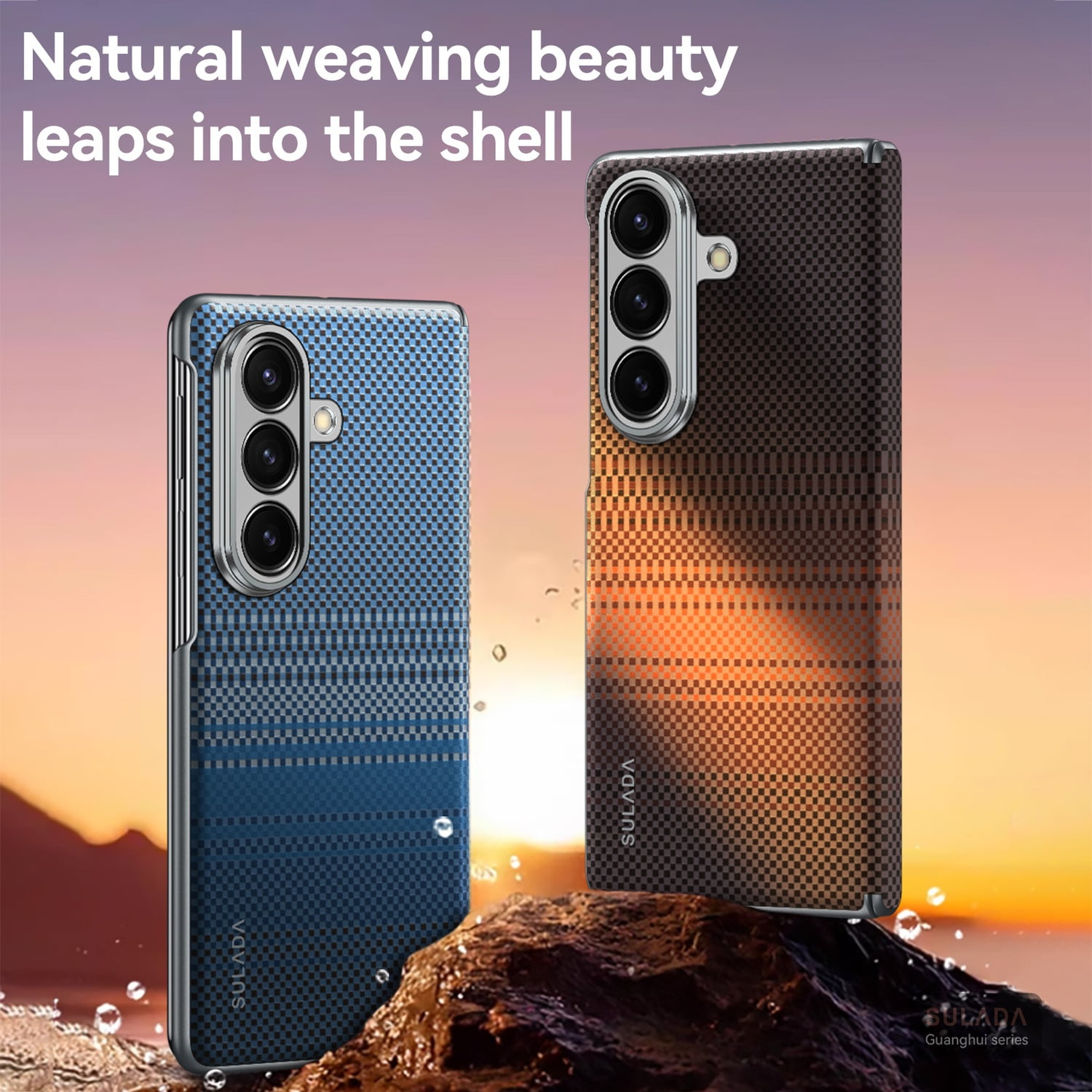 Decase Magnetic Case for Samsung Galaxy Z Fold 7 5G 2025, Slim Carbon Fiber Texture Hard PC Case,Compatible with Mag-Safe,Shockproof Flip Non-Slip Hybrid Phone Cover for Samsung Galaxy Z Fold 7,Blue