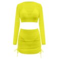 thumbnail image 3 of Hollow Out Bikini With Solid Color Beach Cover Up Four Piece Swimsuit Tankini Outfit For plus Size Swimwear Tops Ruffle Bikini Top with Underwire 1x Womens Tops And Bottoms Women Swimsuits Two Piece, 3 of 3