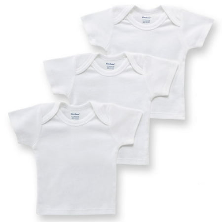3pk White Slip-on Shirt 18m