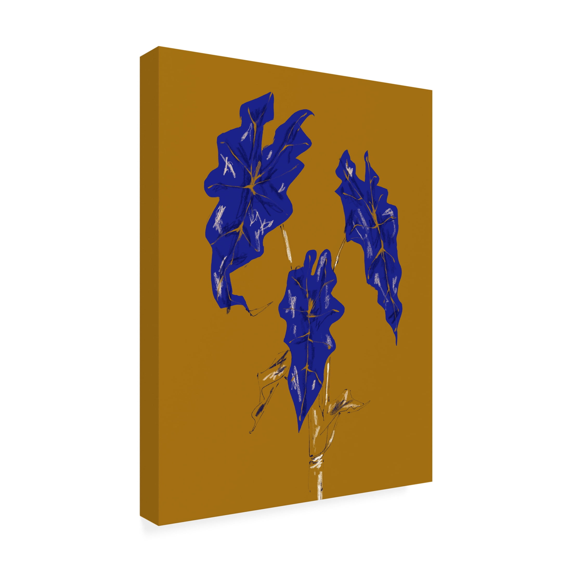 Trademark Fine Art Francesco Gulina Alocasia Polly Mustard Canvas Wall Art