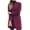 Purple, variant on LoyisViDion Coat Women Wool Coat Trench Jacket Ladies Warm Long Overcoat Outwear W Hot Pink 14(XXXL)